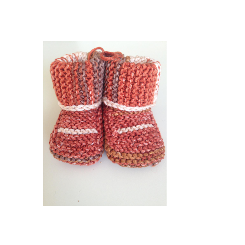 slofjes roodbruin gemêleerd